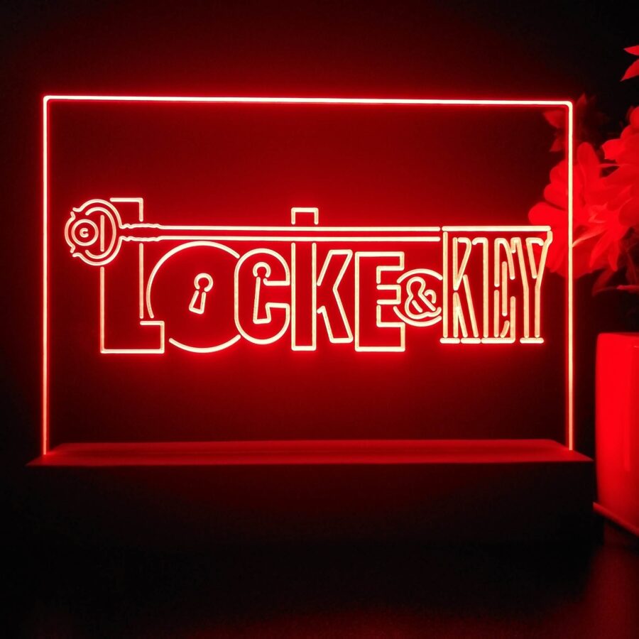 Locke &Amp; Key 3D Illusion Night Light Desk Lamp - Image 2