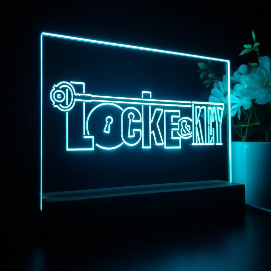 Locke &Amp; Key 3D Illusion Night Light Desk Lamp - Image 7