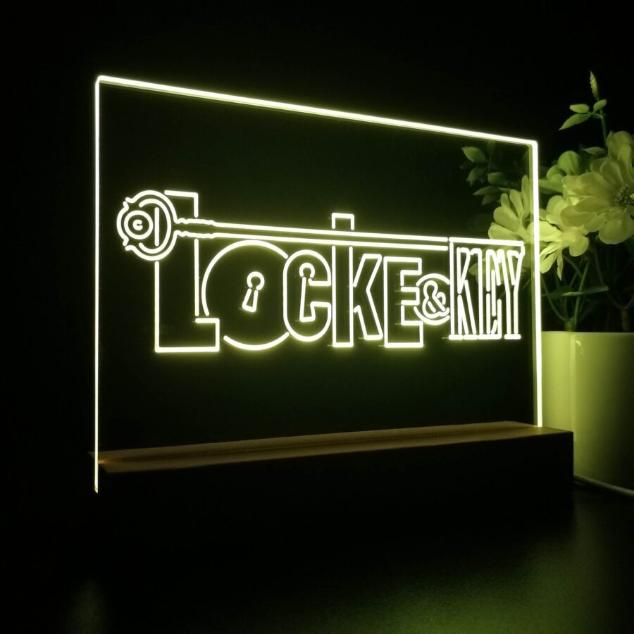 Locke &Amp; Key 3D Illusion Night Light Desk Lamp - Image 6