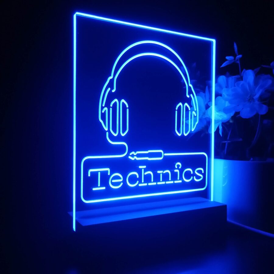 Technics Headphone Audio 3D Illusion Night Light Desk Lamp - Image 6