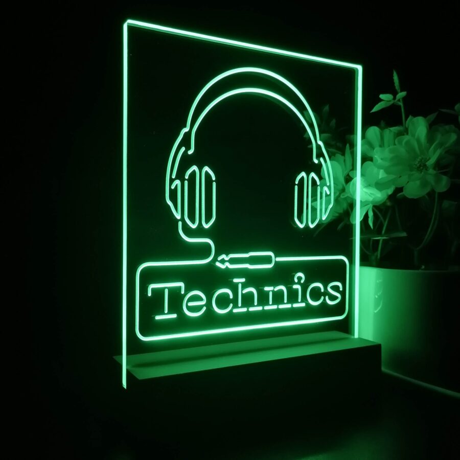 Technics Headphone Audio 3D Illusion Night Light Desk Lamp - Image 7