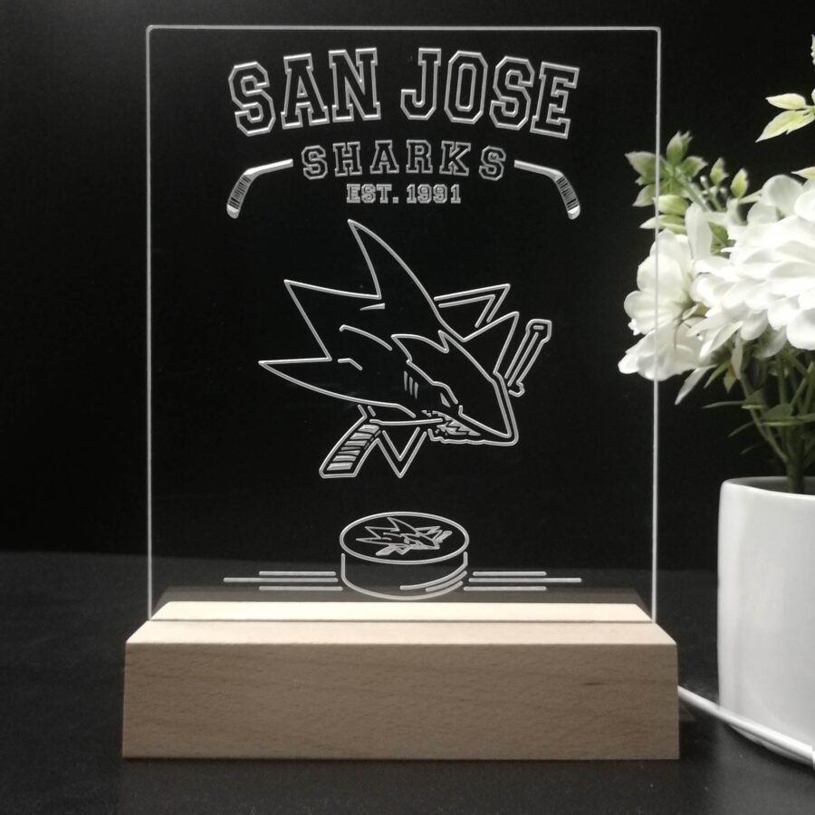 Personalized San Jose Sharks Souvenir Neon Led Night Light Sign - Image 8