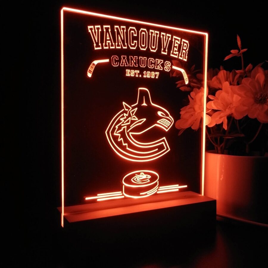 Personalized Vancouver Canucks Souvenir Neon Led Night Light Sign - Image 6