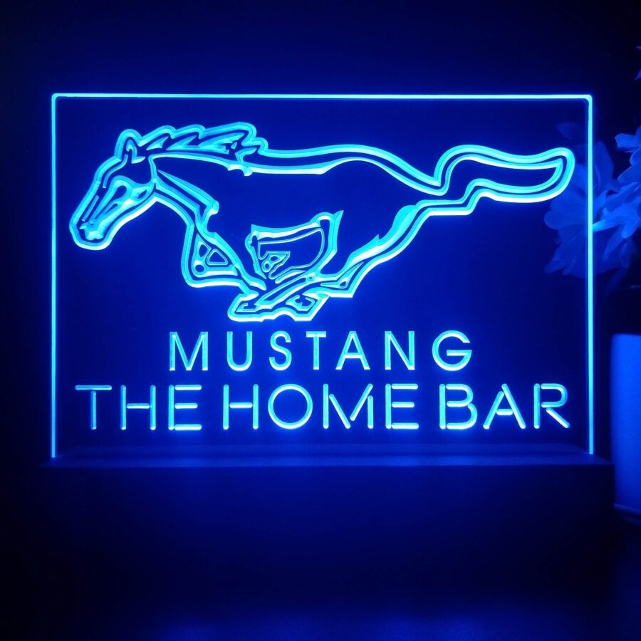 Personalized Mustang Ford Souvenir Neon Led Night Light Sign Style 2 - Image 2