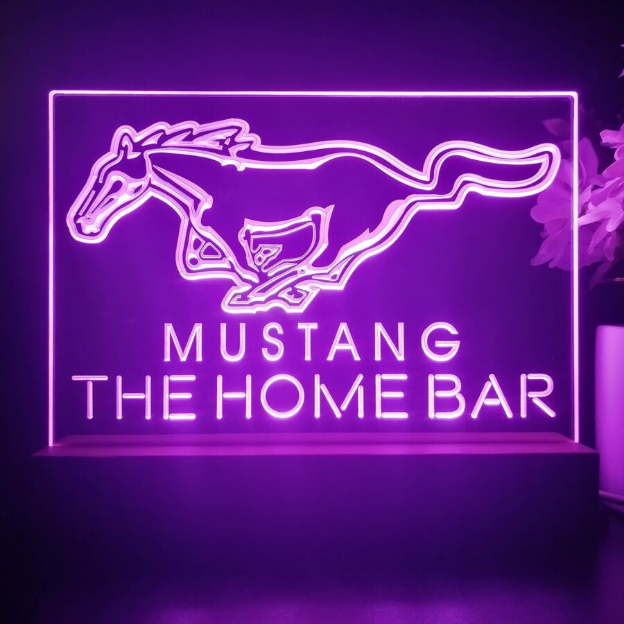 Personalized Mustang Ford Souvenir Neon Led Night Light Sign Style 2 - Image 3