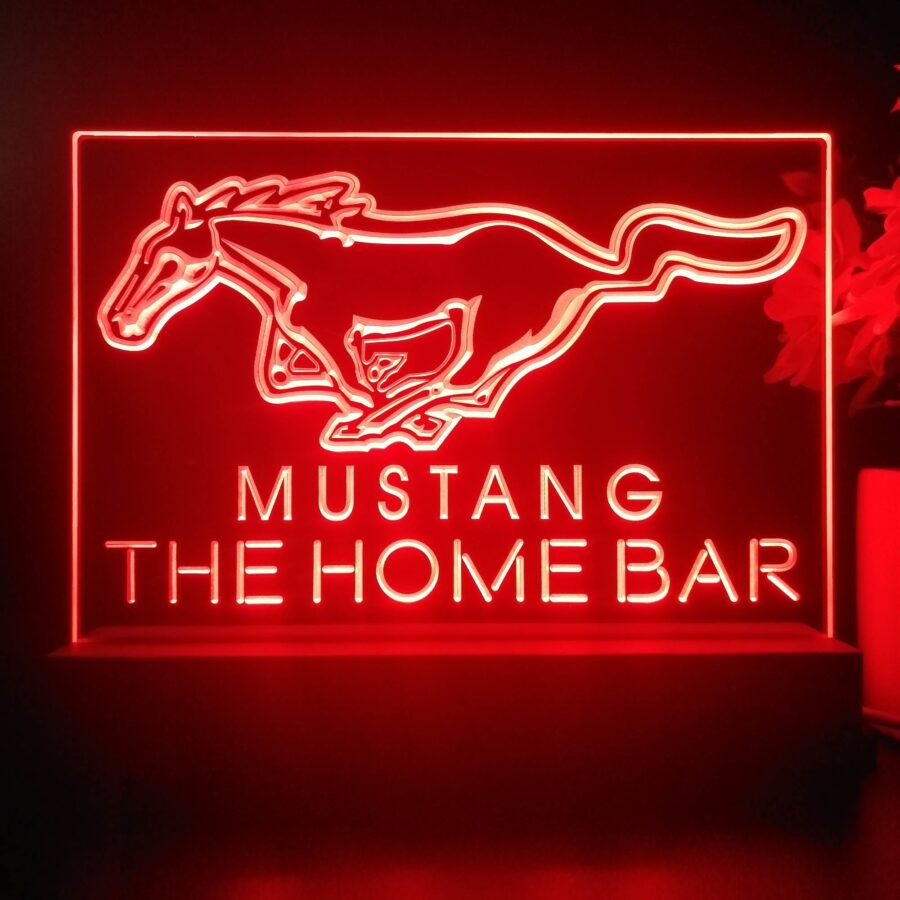 Personalized Mustang Ford Souvenir Neon Led Night Light Sign Style 2
