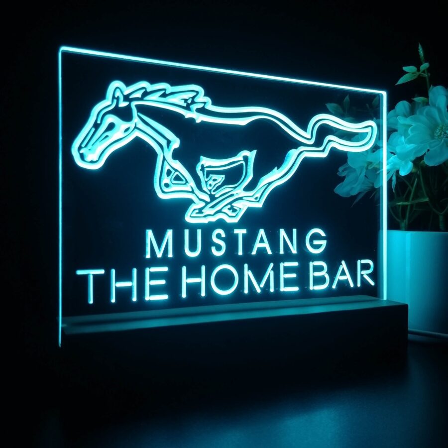 Personalized Mustang Ford Souvenir Neon Led Night Light Sign Style 2 - Image 5