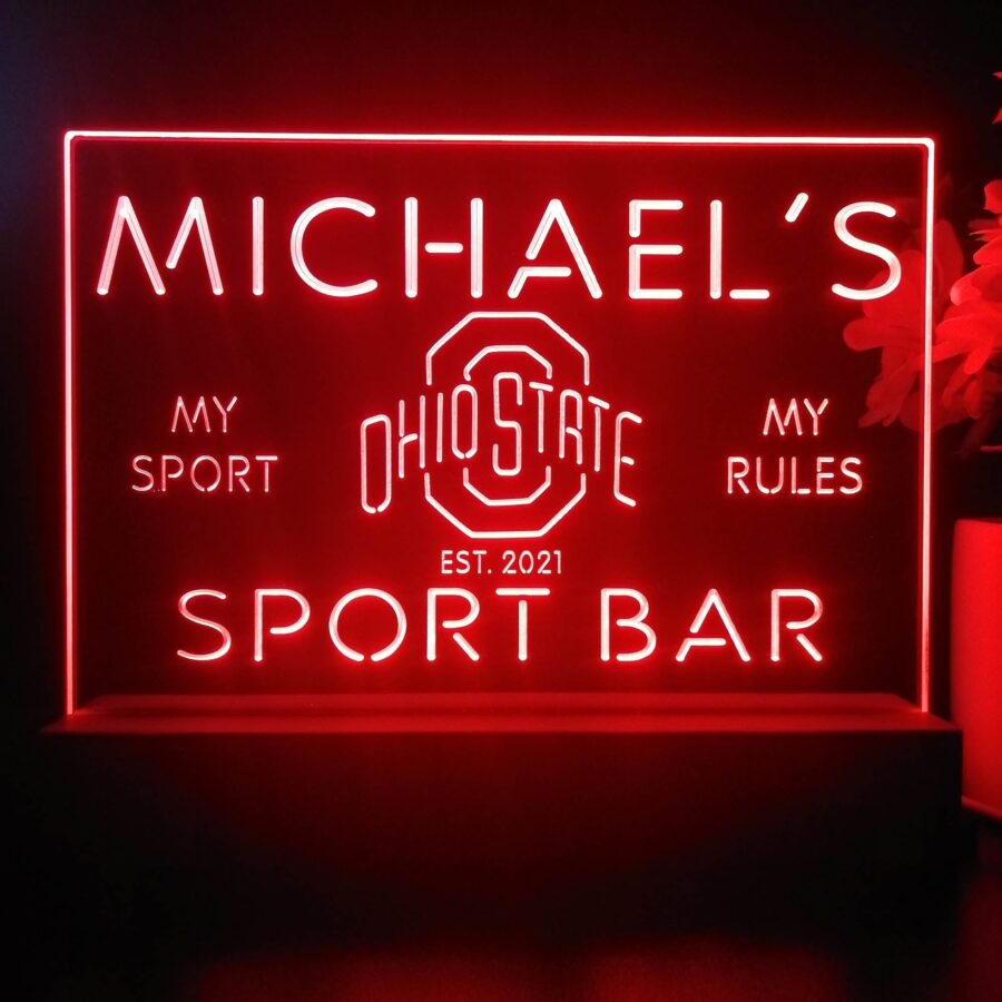 Personalized Ohio State Buckeyes Souvenir Neon Led Night Light Sign Style 3 - Image 4