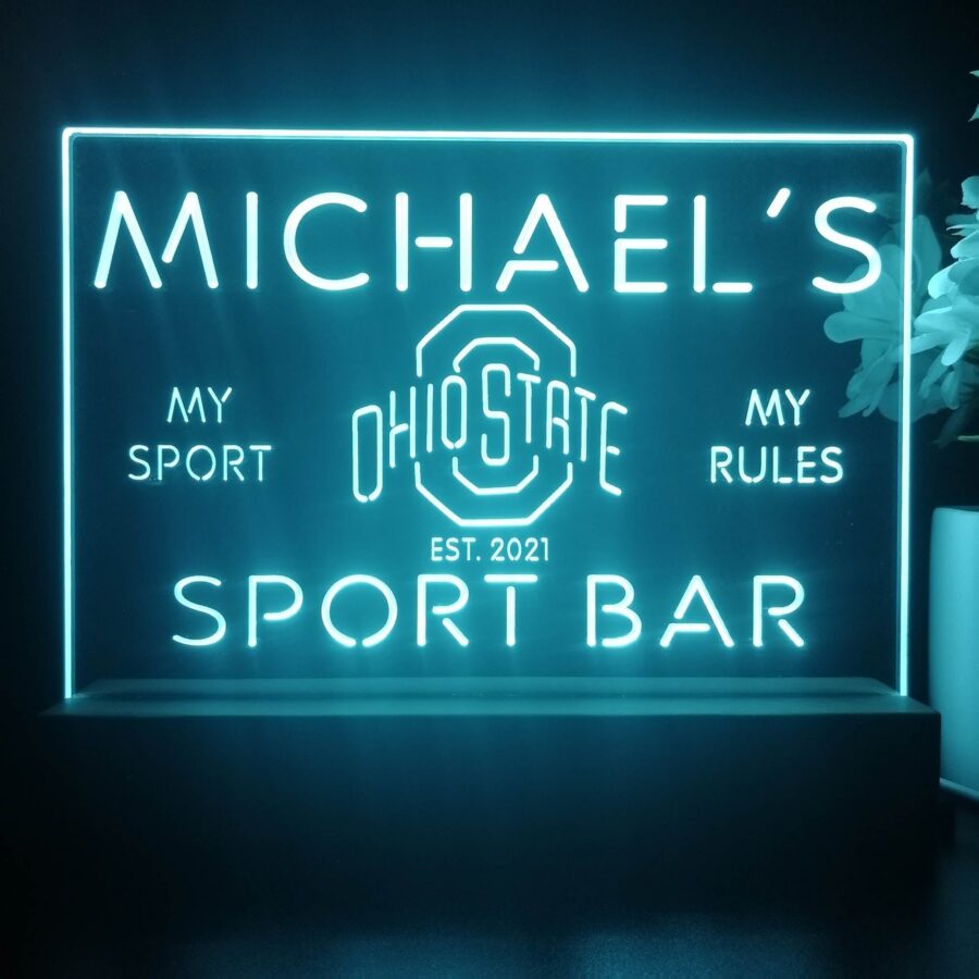 Personalized Ohio State Buckeyes Souvenir Neon Led Night Light Sign Style 3