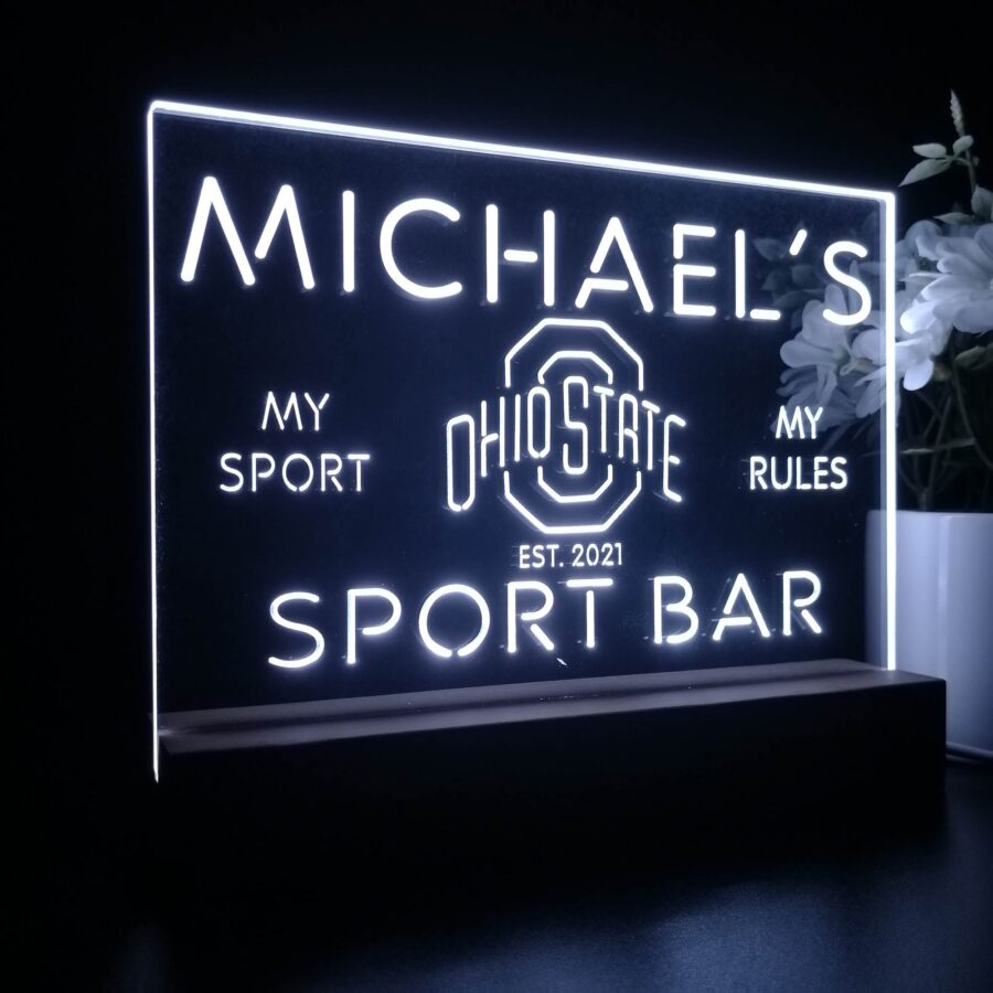 Personalized Ohio State Buckeyes Souvenir Neon Led Night Light Sign Style 3 - Image 7