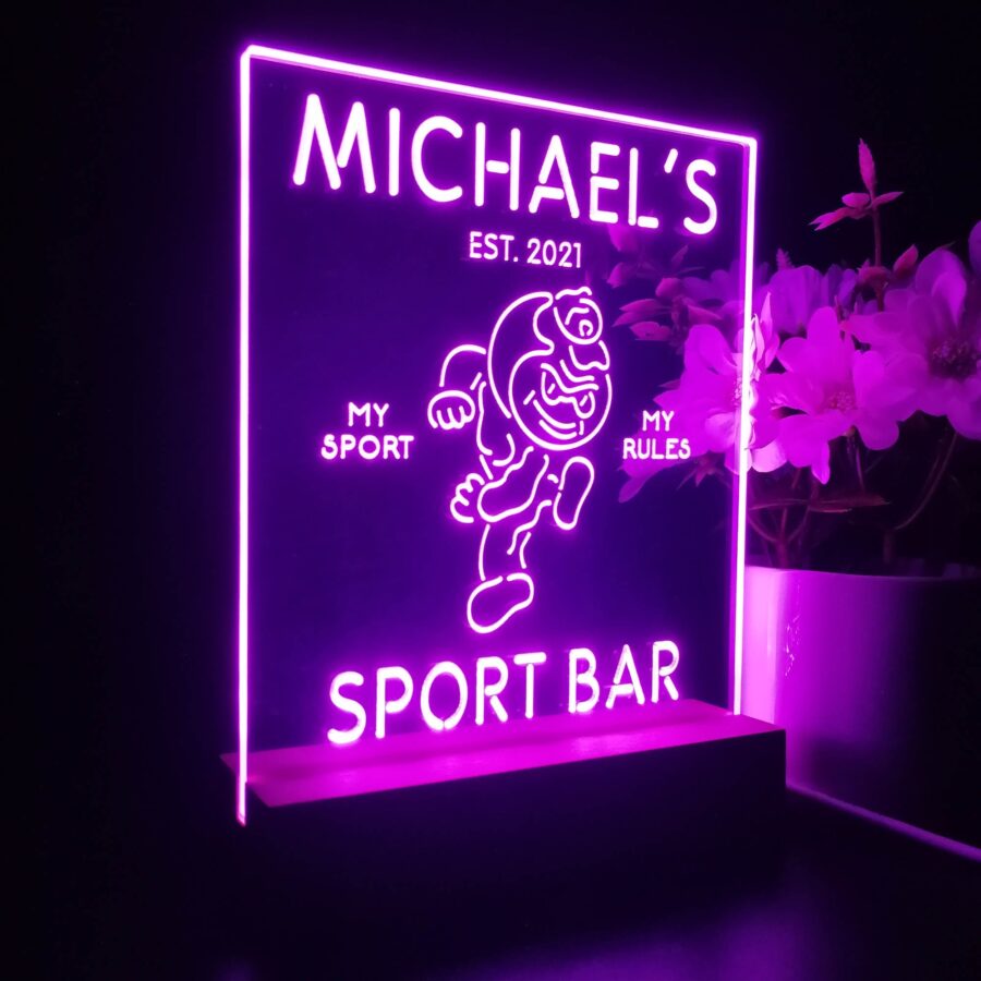 Personalized Ohio State Buckeyes Brutus Souvenir Neon Led Night Light Sign Style 2 - Image 6