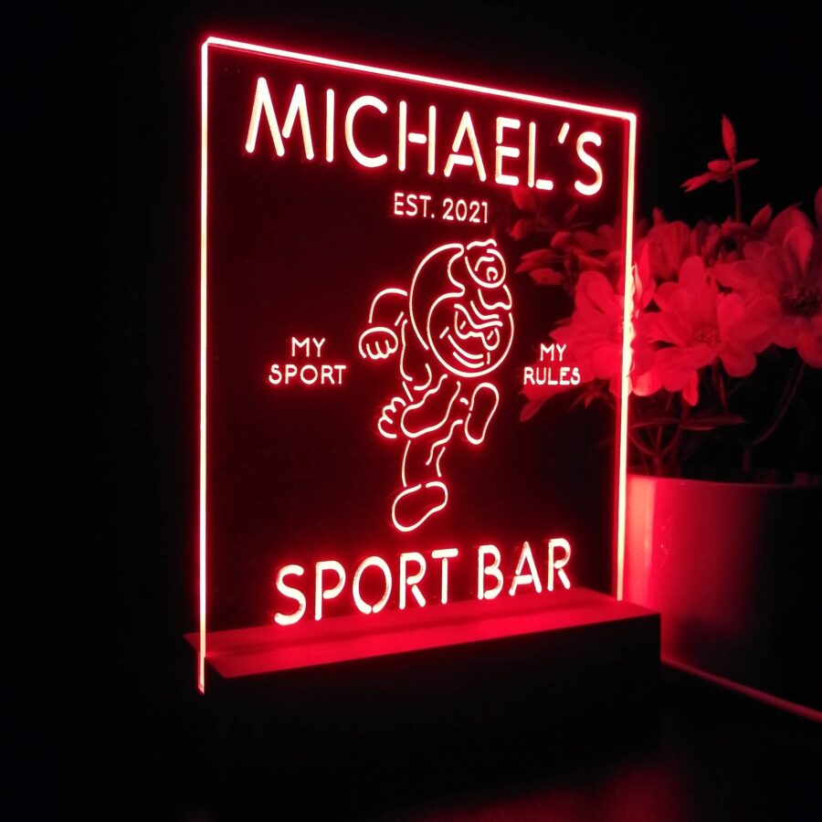 Personalized Ohio State Buckeyes Brutus Souvenir Neon Led Night Light Sign Style 2