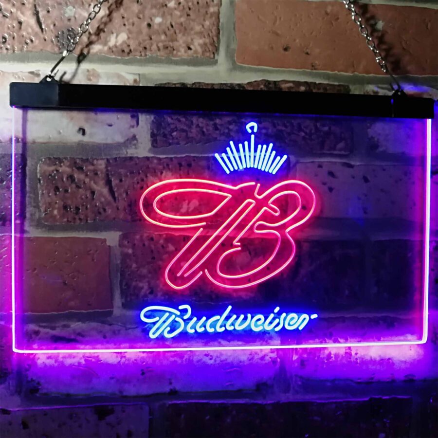 Budweiser Crown King Beer Bar Neon Like Led Sign - Image 7