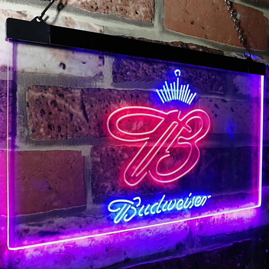 Budweiser Crown King Beer Bar Neon Like Led Sign - Image 20