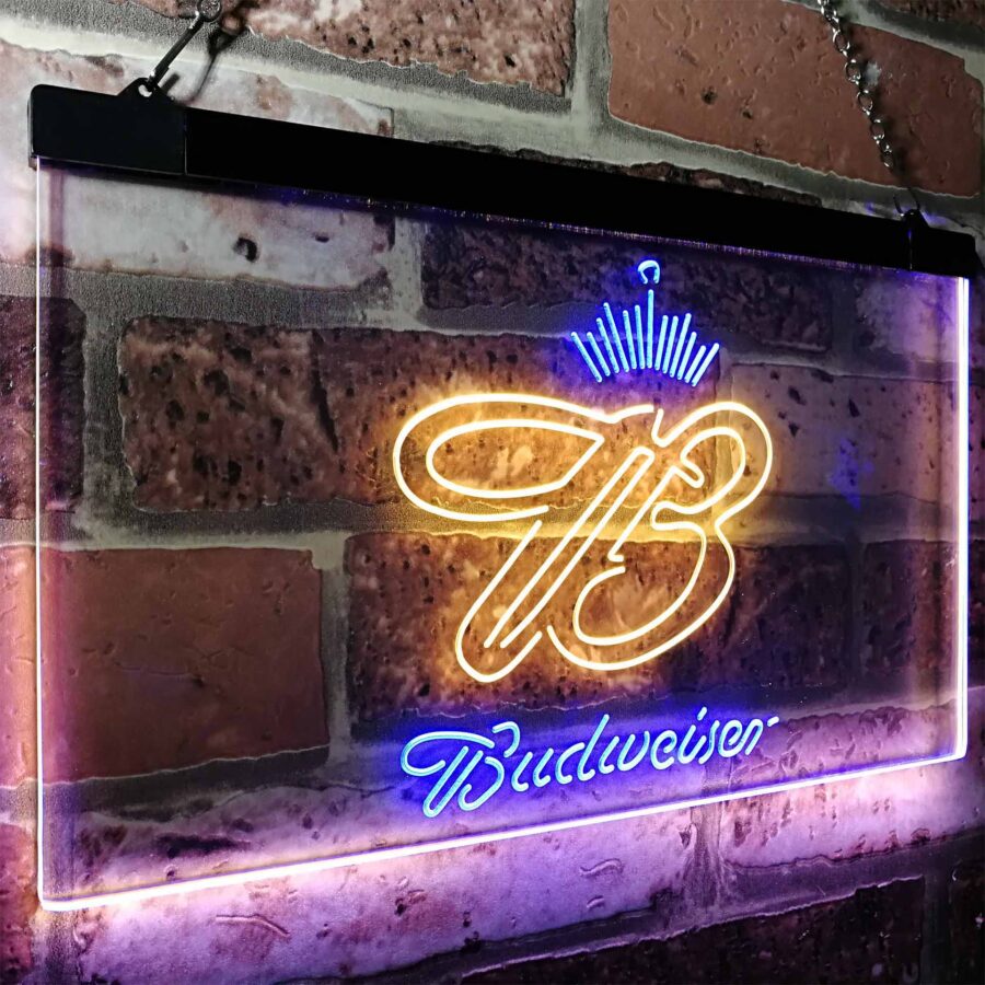 Budweiser Crown King Beer Bar Neon Like Led Sign - Image 14