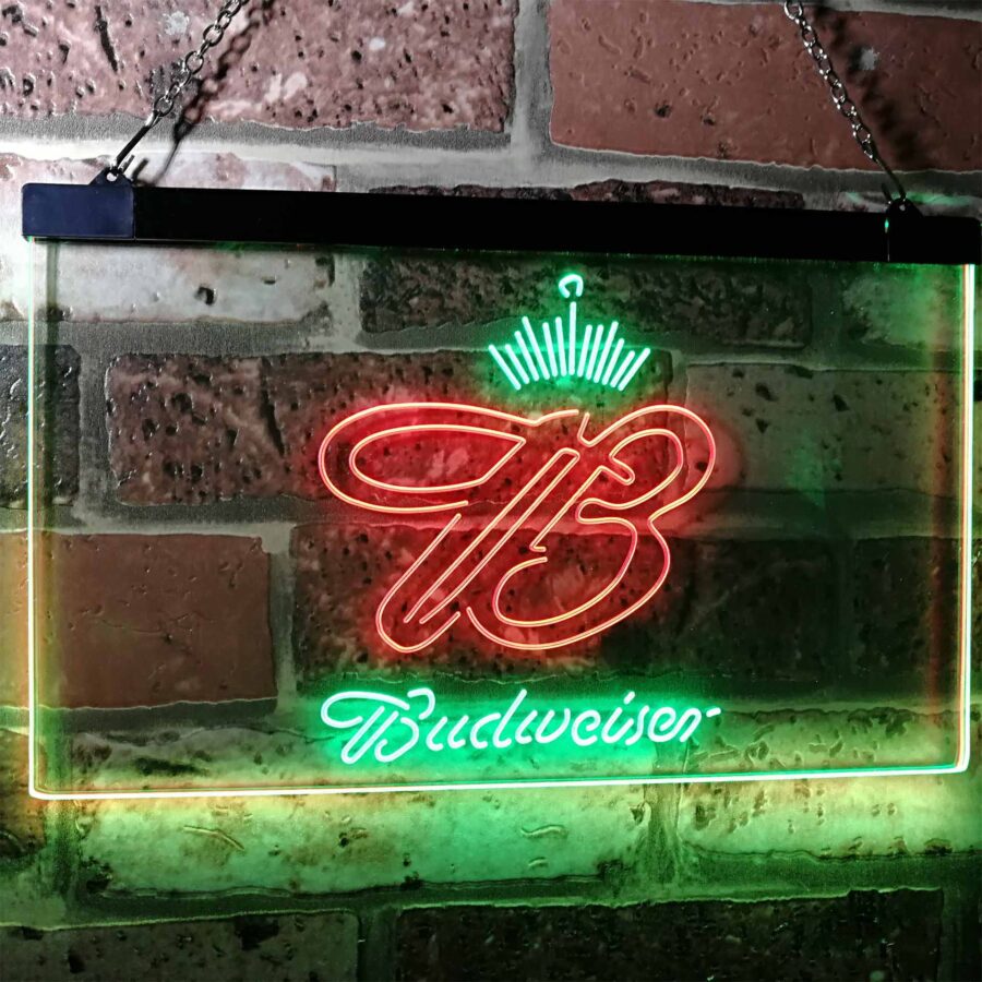 Budweiser Crown King Beer Bar Neon Like Led Sign - Image 9