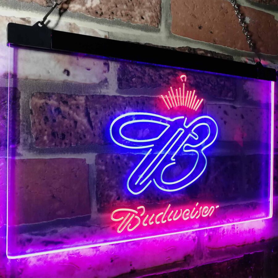 Budweiser Crown King Beer Bar Neon Like Led Sign - Image 23