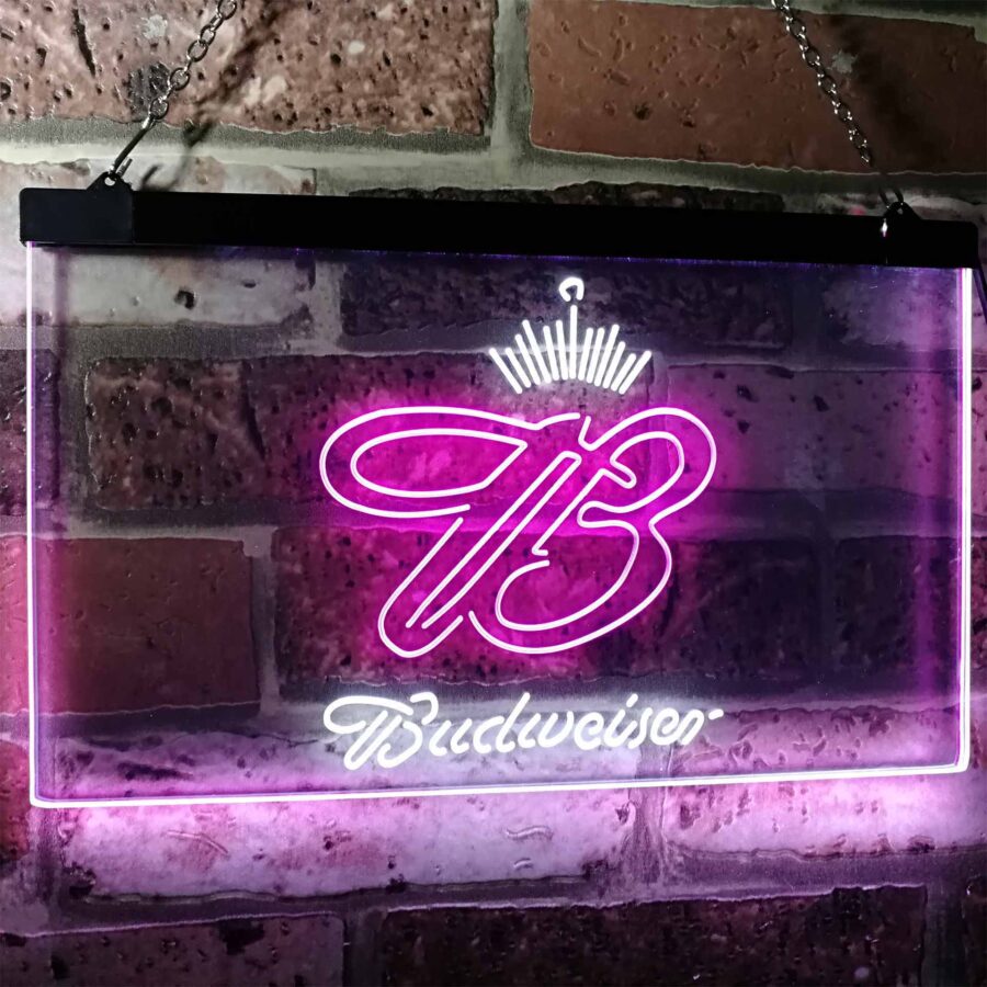 Budweiser Crown King Beer Bar Neon Like Led Sign - Image 6