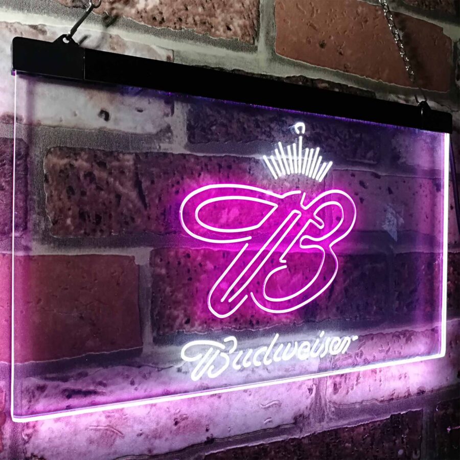 Budweiser Crown King Beer Bar Neon Like Led Sign - Image 19
