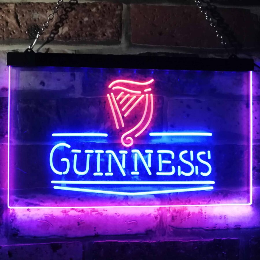 Guinness Classic Beer Bar Neon Light Led Sign - Image 3