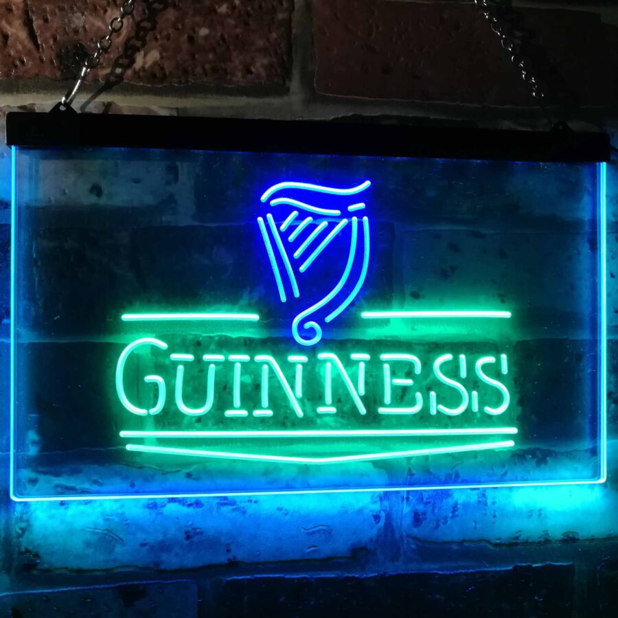 Guinness Classic Beer Bar Neon Light Led Sign - Image 12