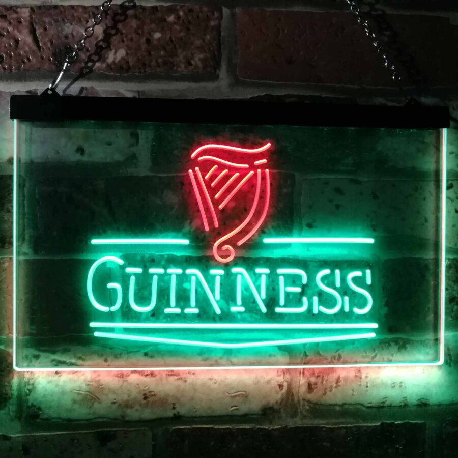 Guinness Classic Beer Bar Neon Light Led Sign - Image 5