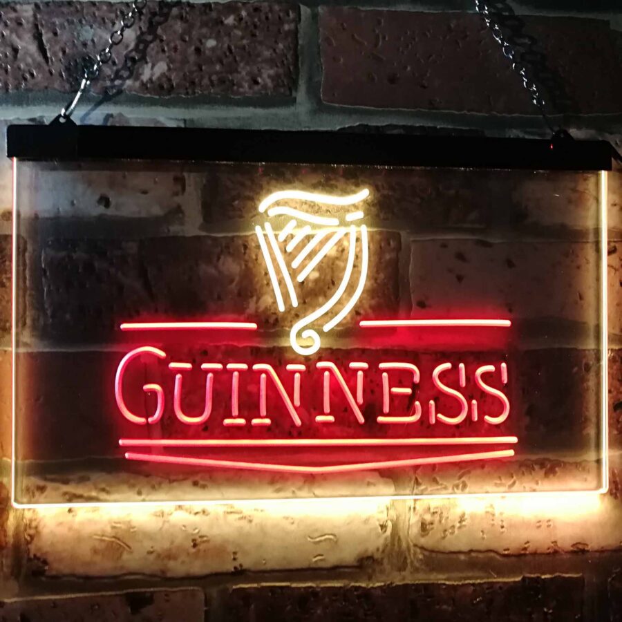 Guinness Classic Beer Bar Neon Light Led Sign - Image 2