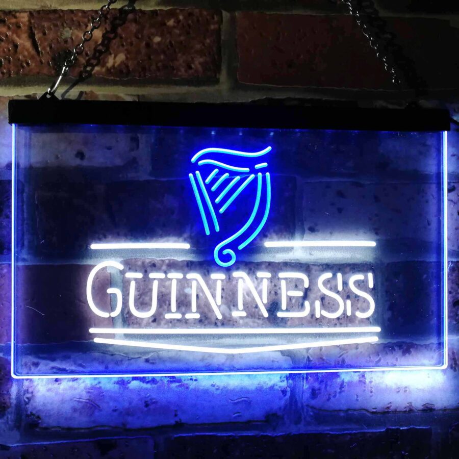 Guinness Classic Beer Bar Neon Light Led Sign - Image 13