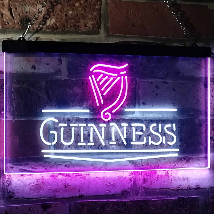 Guinness Classic Beer Bar Neon Light Led Sign - Image 4