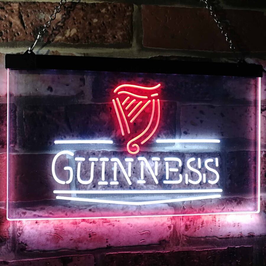 Guinness Classic Beer Bar Neon Light Led Sign - Image 8