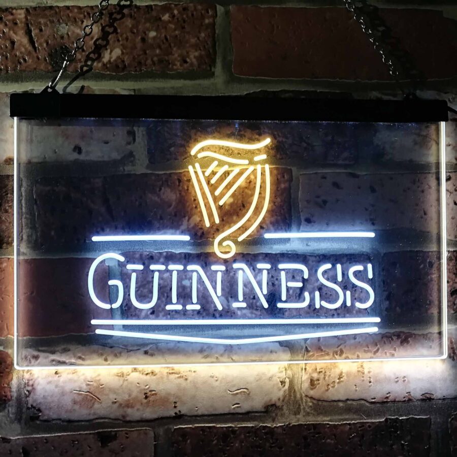Guinness Classic Beer Bar Neon Light Led Sign - Image 11