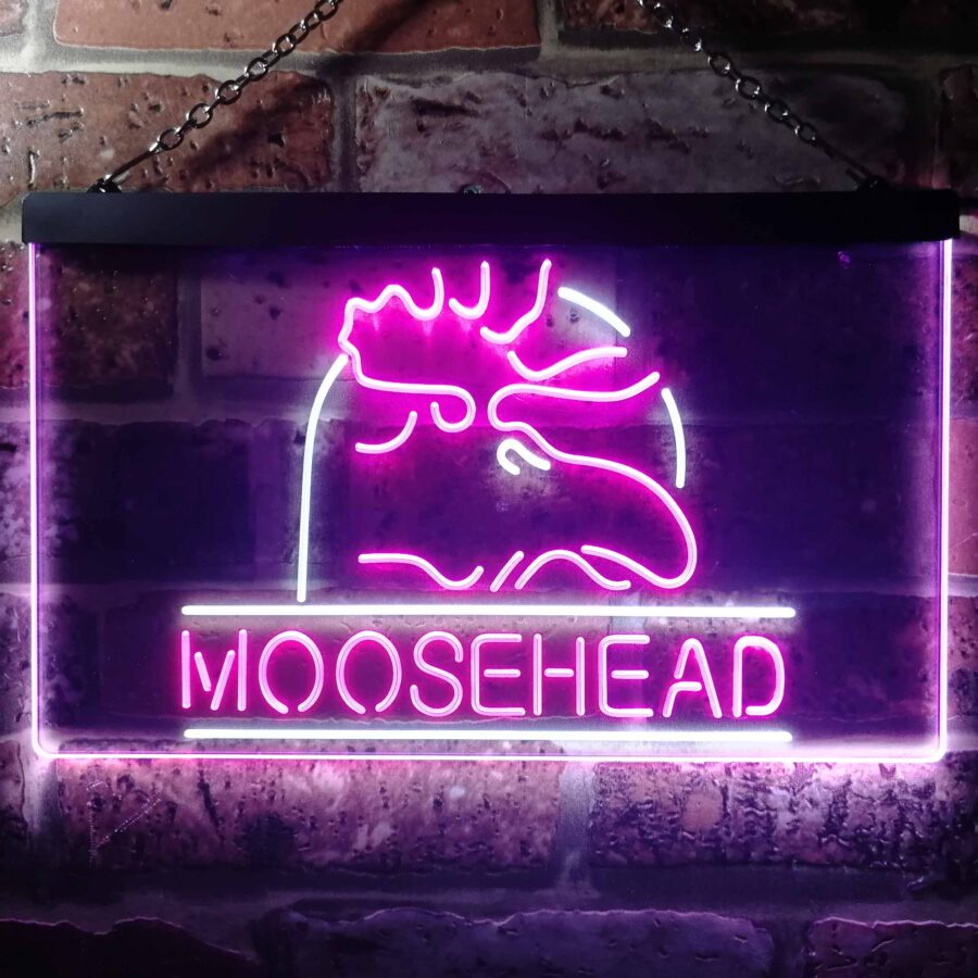 Moosehead Beer Man Keller Neon Light Led Sign