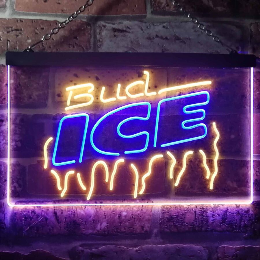 Bud Light Ice Beer Home Bar Neon Light Led Sign - Image 6