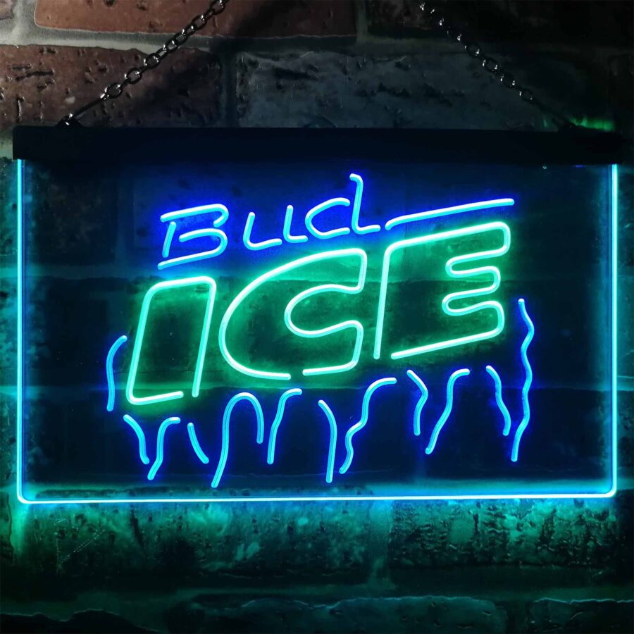 Bud Light Ice Beer Home Bar Neon Light Led Sign - Image 9