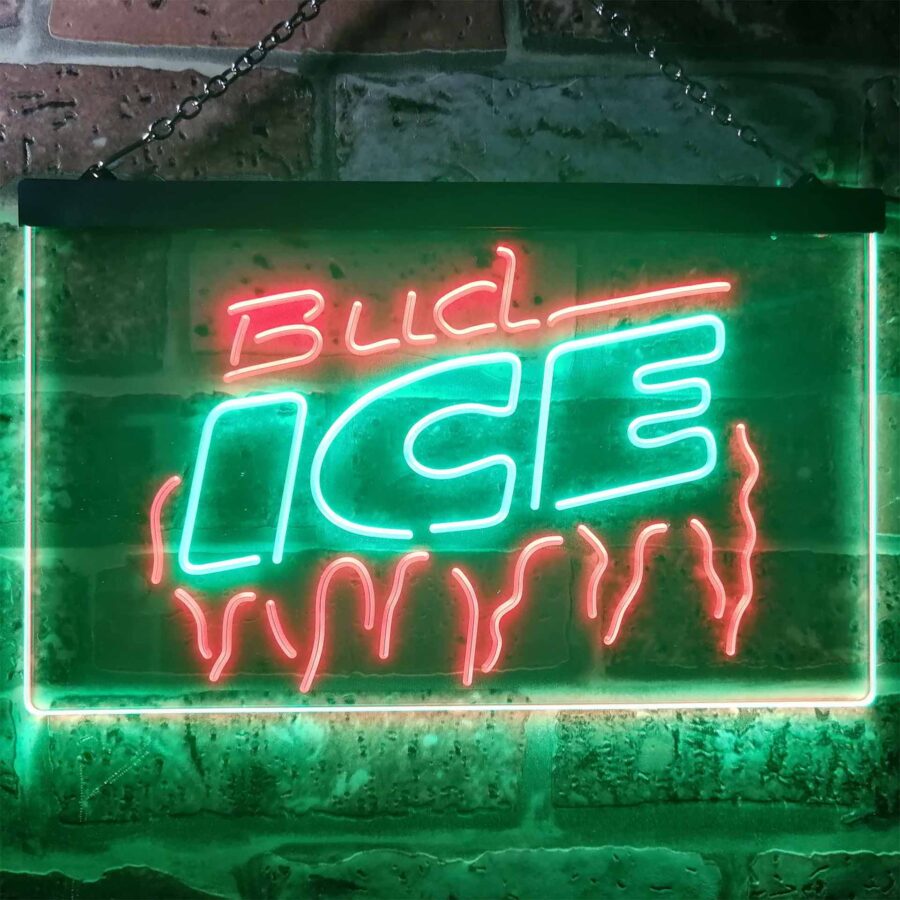Bud Light Ice Beer Home Bar Neon Light Led Sign - Image 3