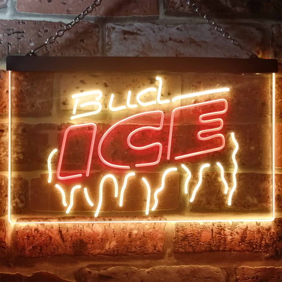Bud Light Ice Beer Home Bar Neon Light Led Sign - Image 11
