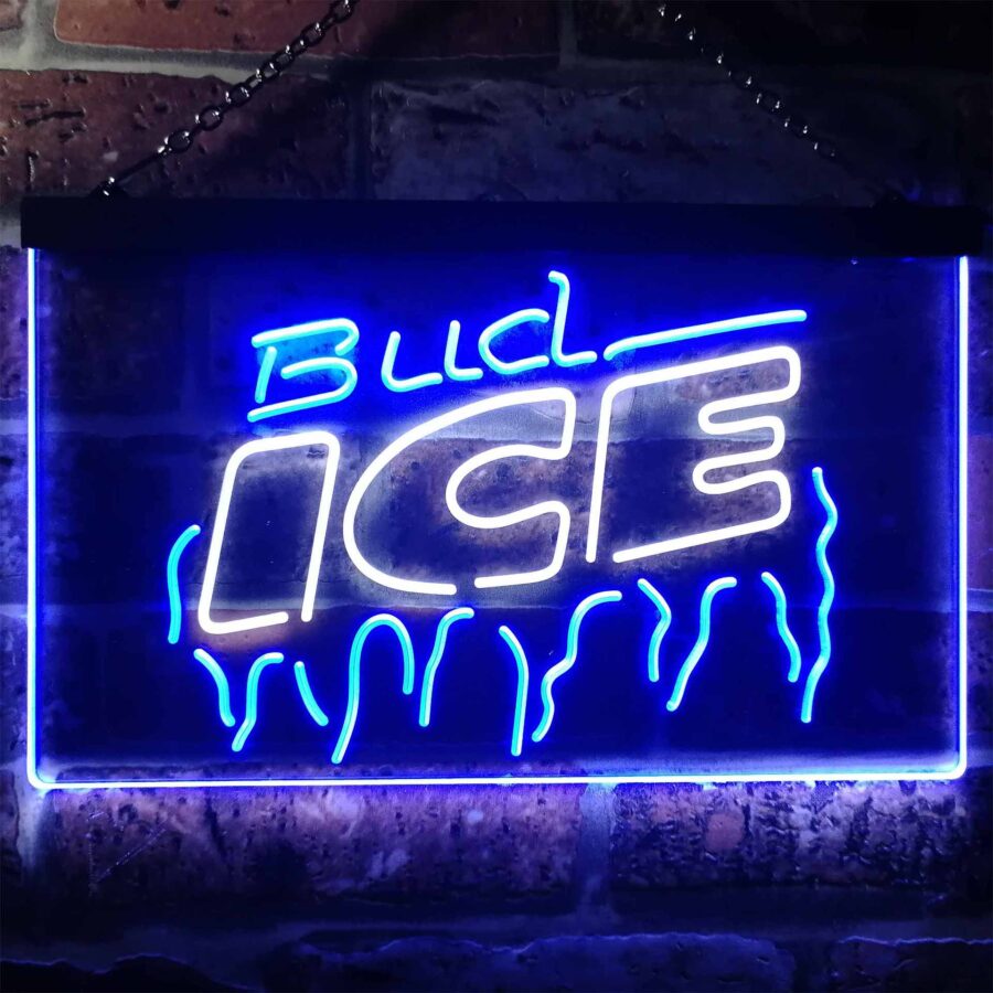 Bud Light Ice Beer Home Bar Neon Light Led Sign - Image 10