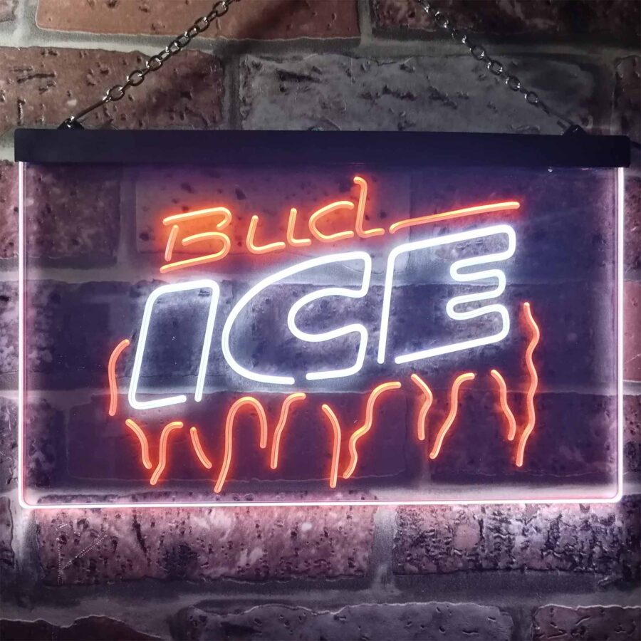 Bud Light Ice Beer Home Bar Neon Light Led Sign - Image 12