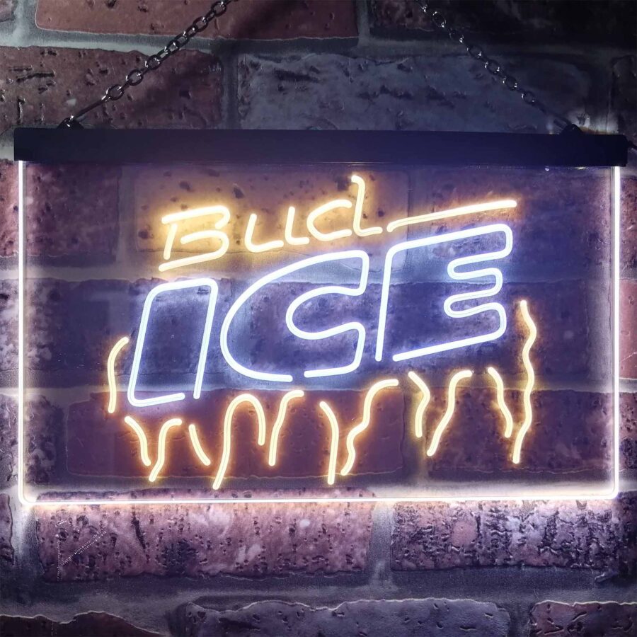Bud Light Ice Beer Home Bar Neon Light Led Sign - Image 4