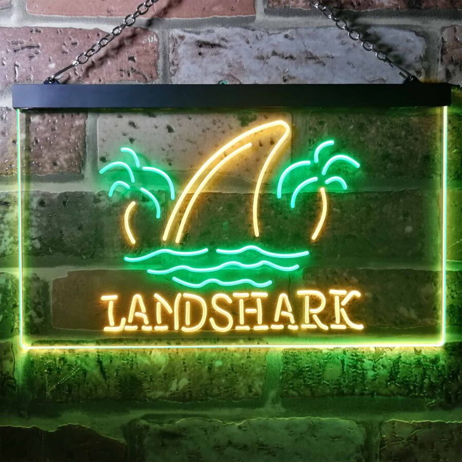 Landshark Palm Tree Island Neon Light Led Sign - Image 5
