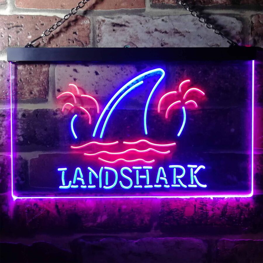 Landshark Palm Tree Island Neon Light Led Sign - Image 11