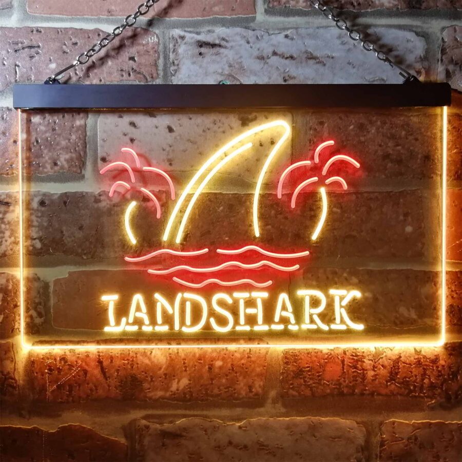 Landshark Palm Tree Island Neon Light Led Sign - Image 4