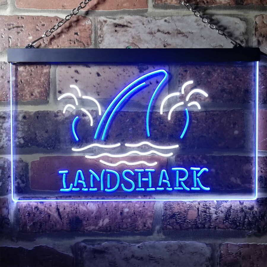 Landshark Palm Tree Island Neon Light Led Sign - Image 6