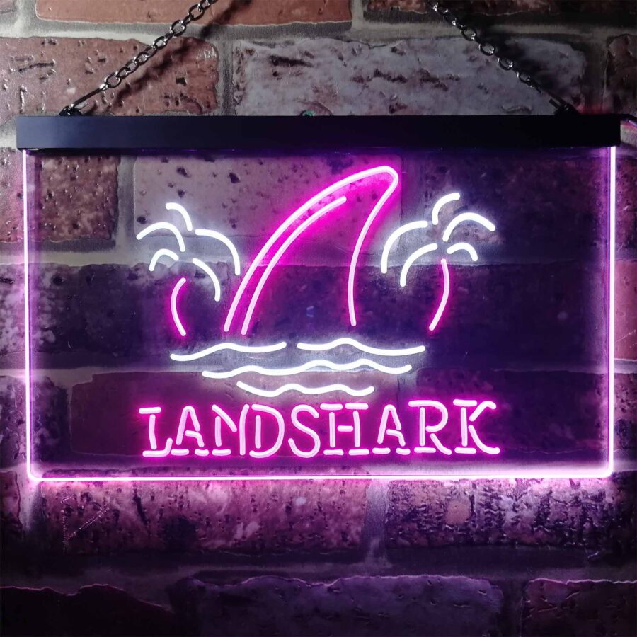 Landshark Palm Tree Island Neon Light Led Sign - Image 12