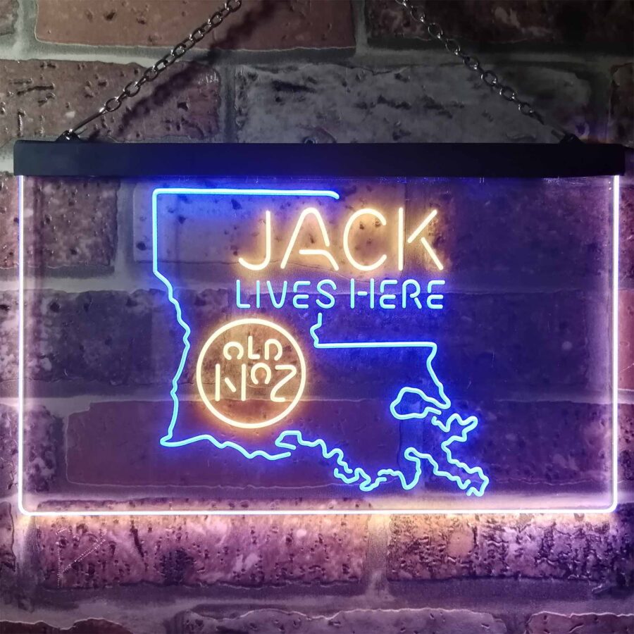 Louisiana Jack Daniels Home Bar Neon Light Led Sign