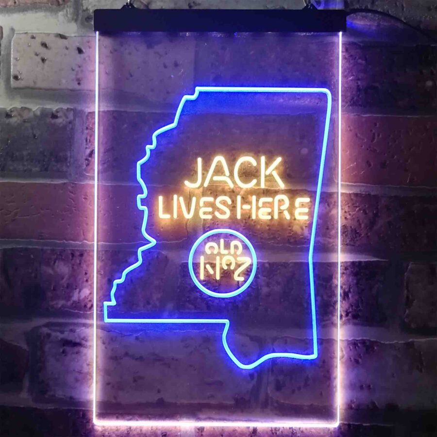 Mississippi Jack Daniels Home Bar Neon Light Led Sign - Image 6