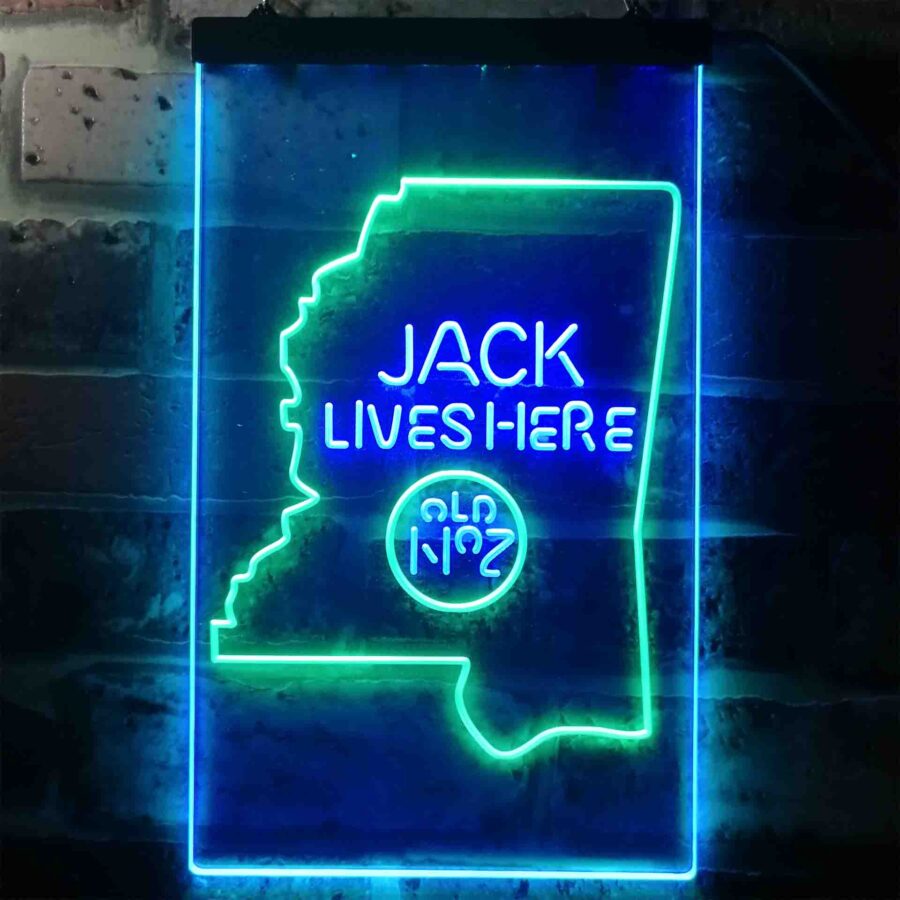 Mississippi Jack Daniels Home Bar Neon Light Led Sign - Image 4