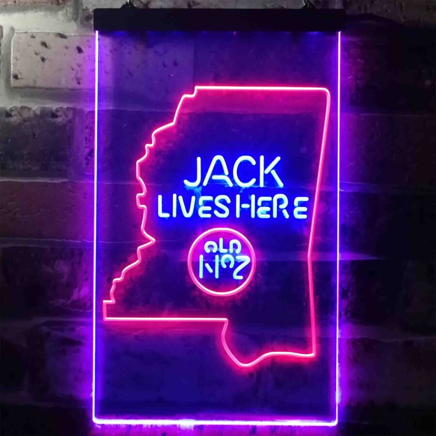 Mississippi Jack Daniels Home Bar Neon Light Led Sign - Image 11