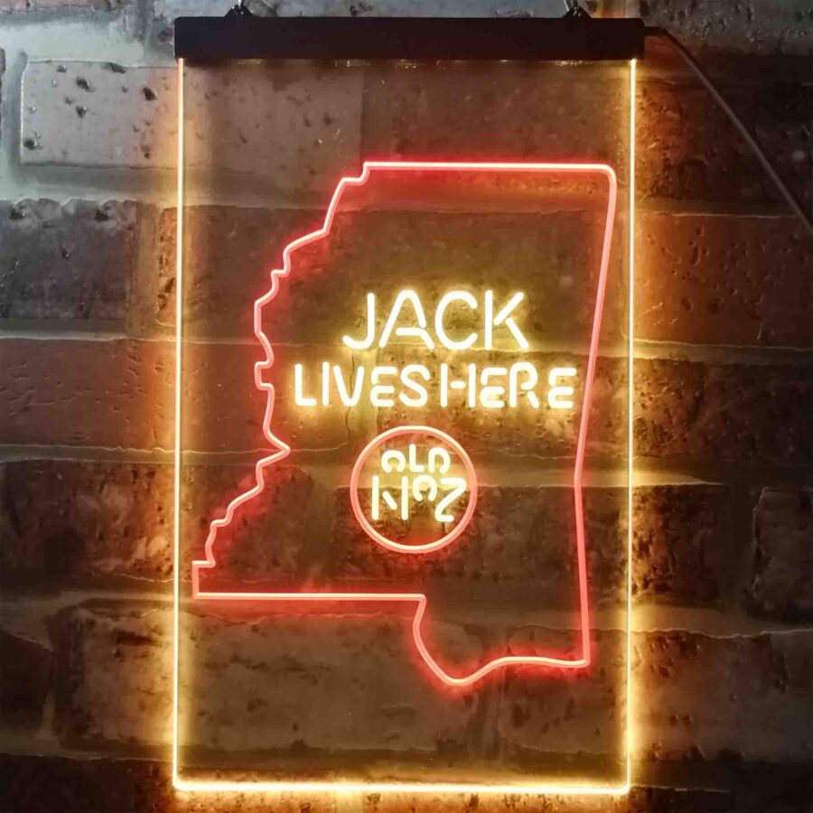 Mississippi Jack Daniels Home Bar Neon Light Led Sign - Image 3