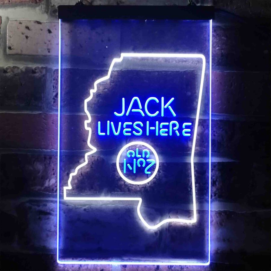 Mississippi Jack Daniels Home Bar Neon Light Led Sign - Image 8